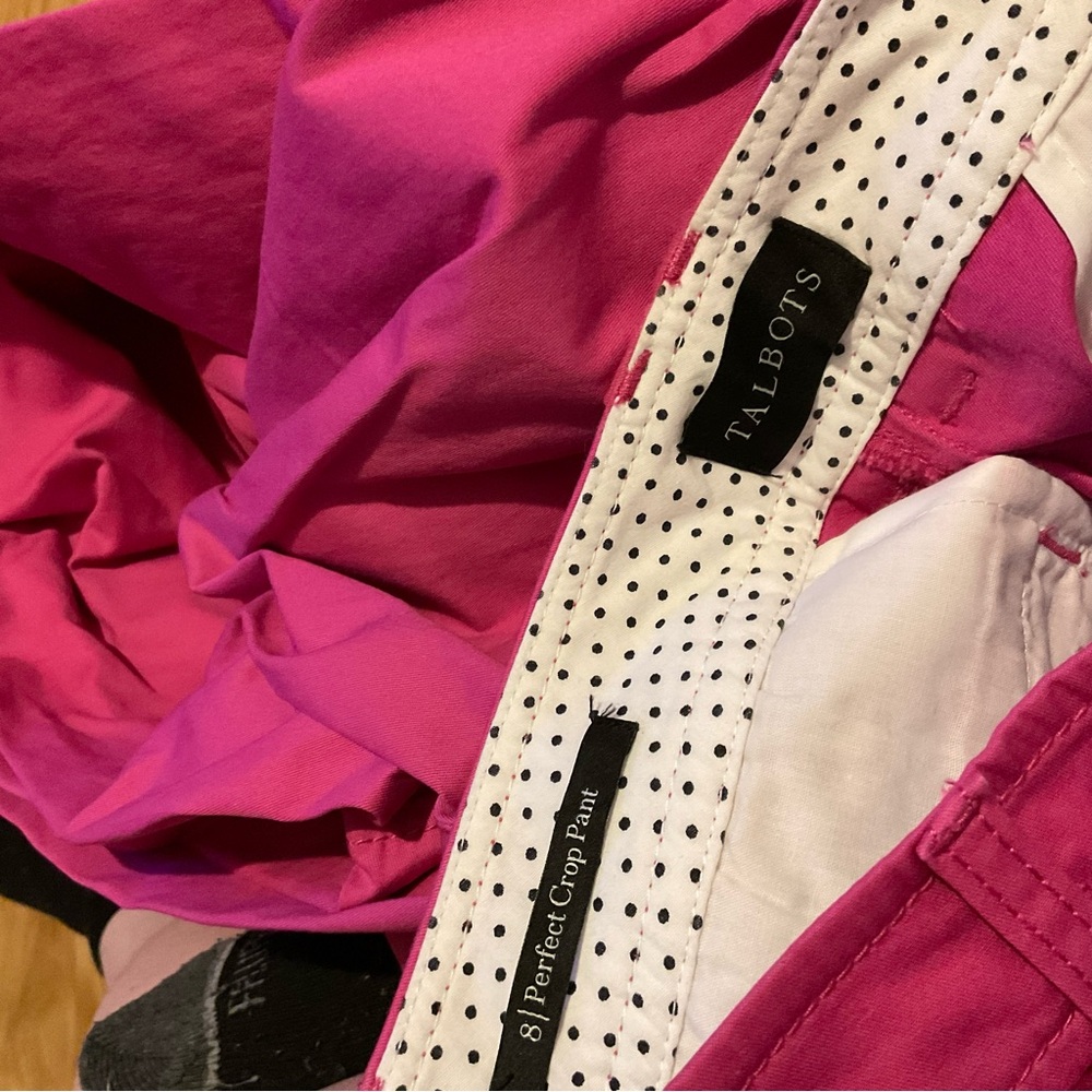 Talbots perfect Crop Pants pink - Picture 2 of 3